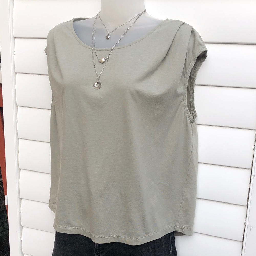 Garnet Hill Sage Green Women's Tank Top - Picture 4 of 9